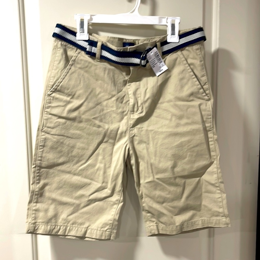 Boys shorts with belt.